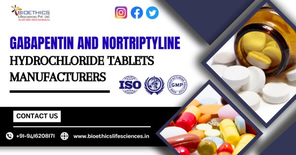 gabapentin nortriptyline hydrochloride tablets manufacturers